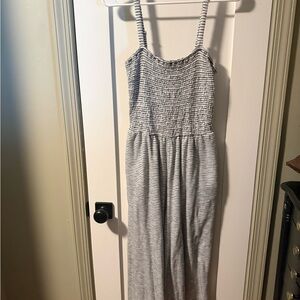 Old Navy Black and White Striped Women's Jumpsuit